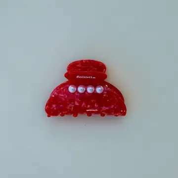 Kaxi- Tortoise red pearl small claw clip