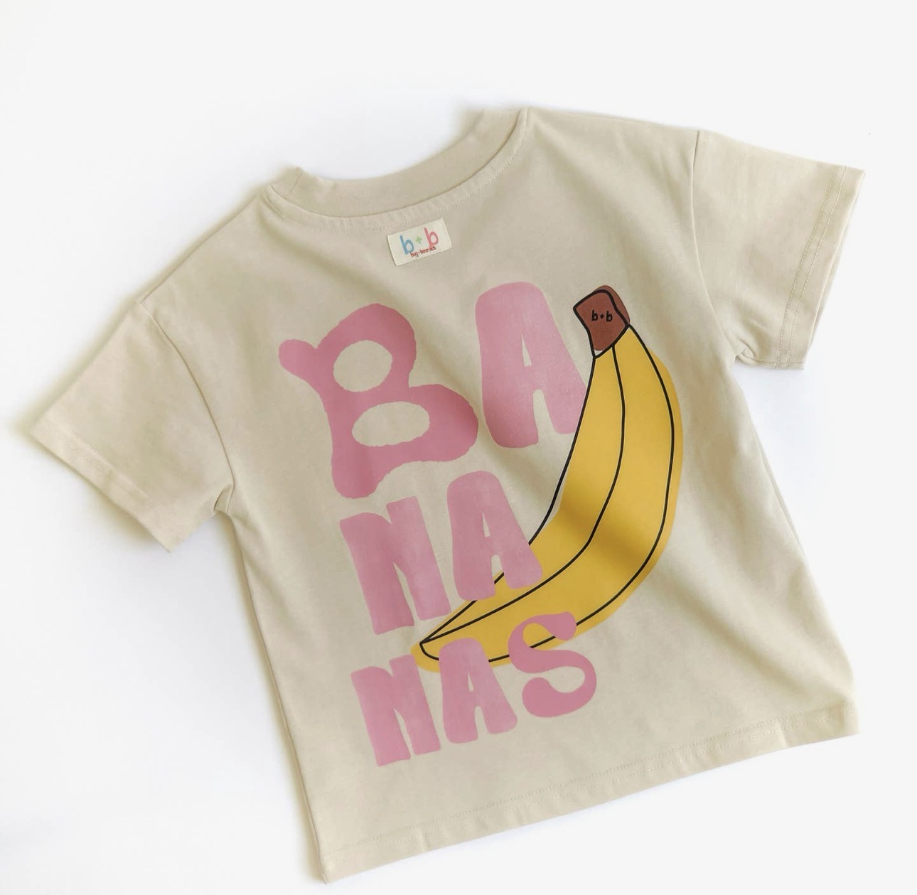 Bug and Bean-Pink Bananas Kids Organic Cotton Tee