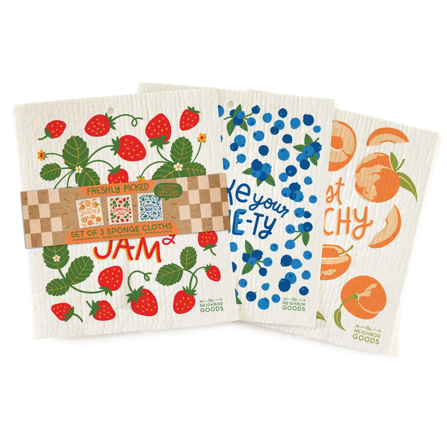 The Neighborgoods- freshly picked sponge set