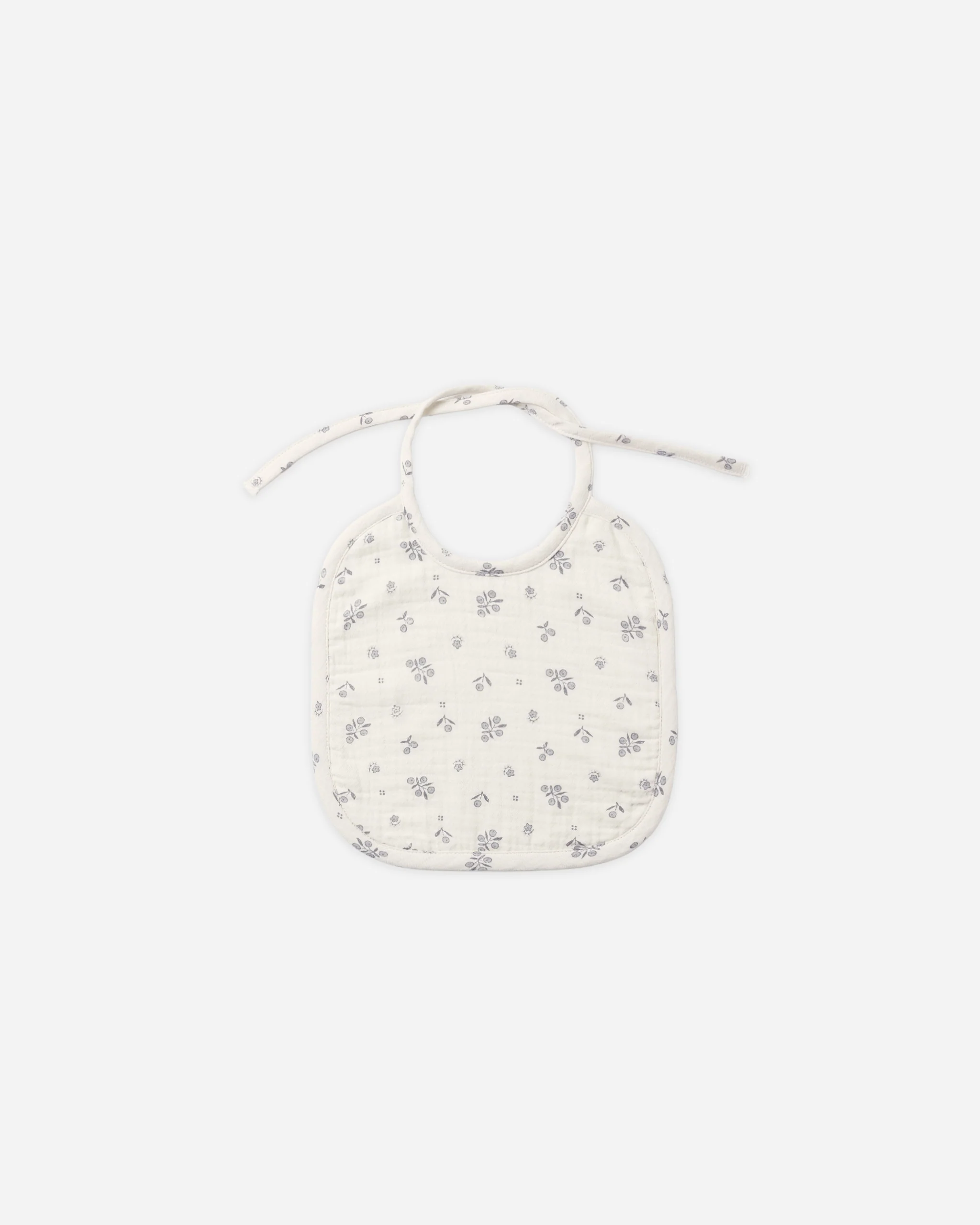 Quincy Mae - Woven Tie Bib - Winter Berry