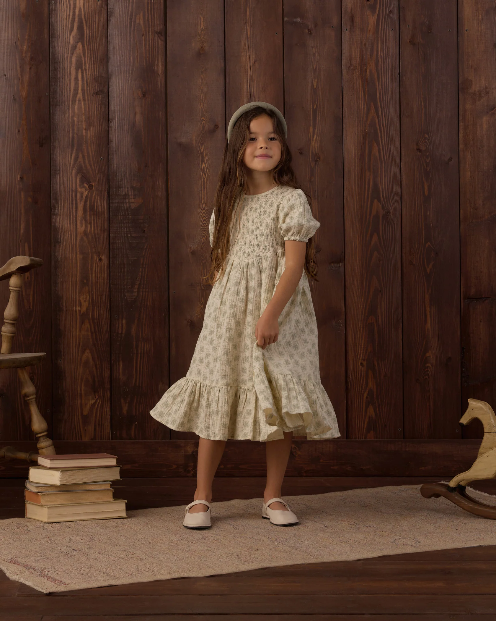 Rylee + Cru - Lydia Dress Green Iris