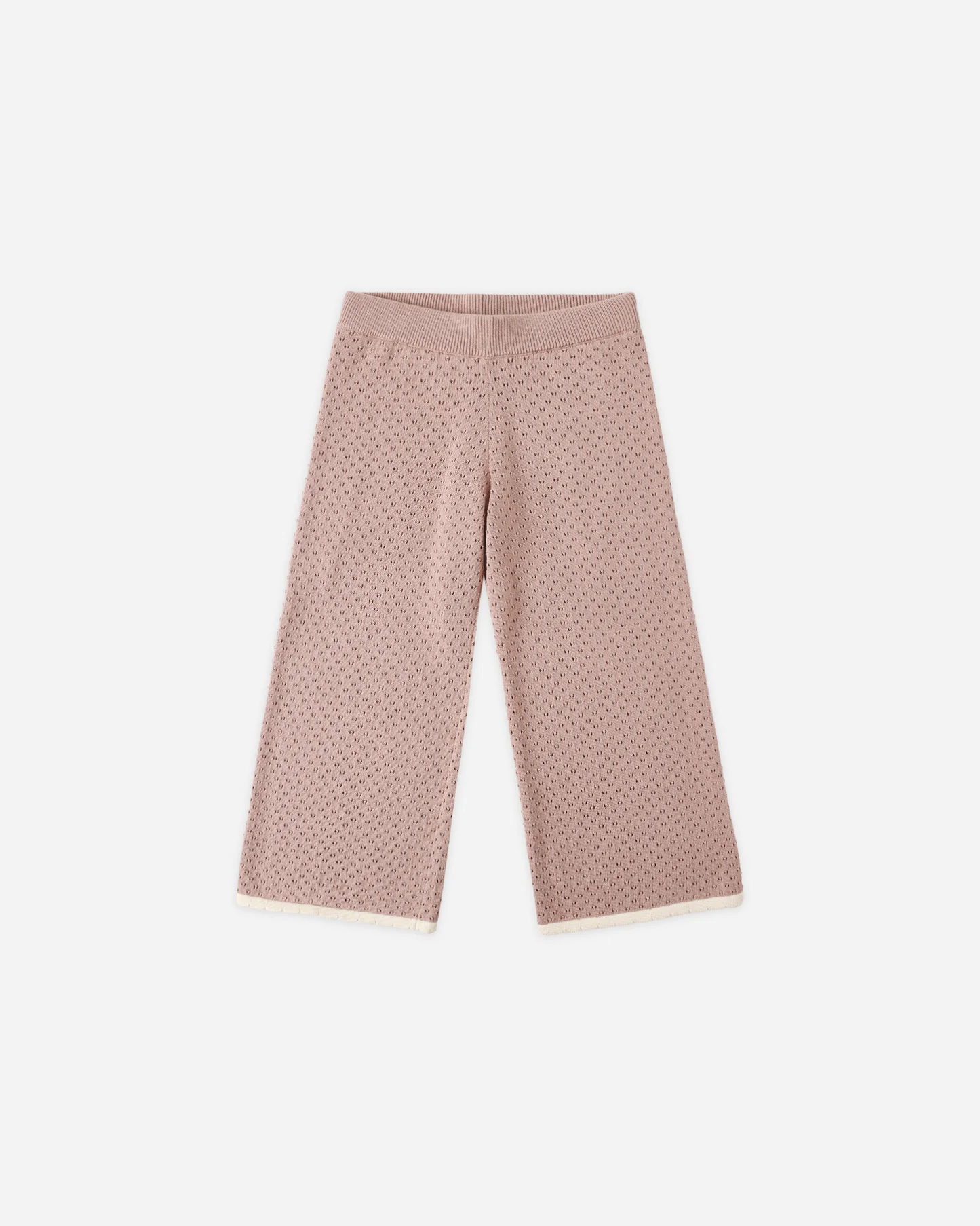 Rylee + Cru - Pointelle Knit Pant Rosewood