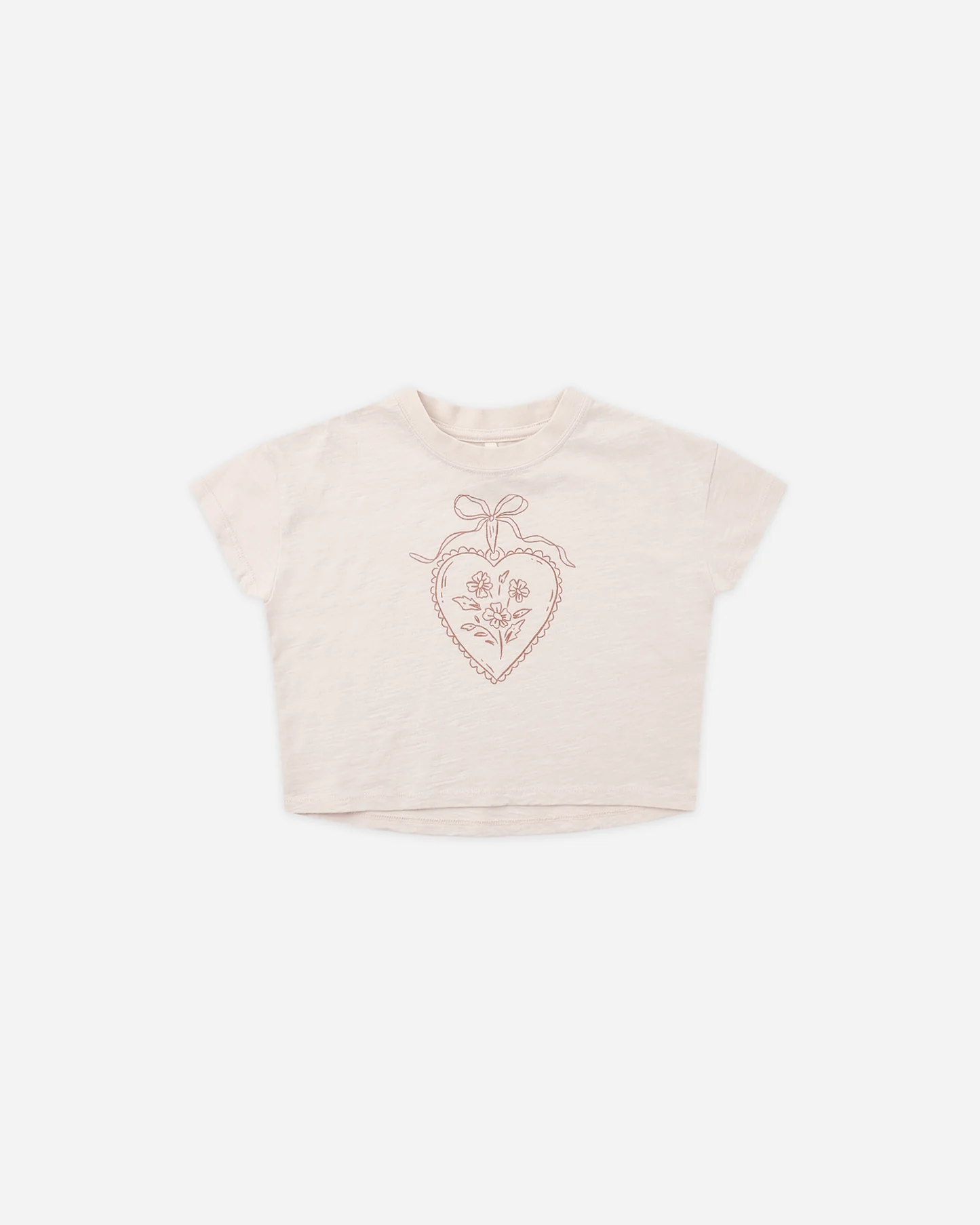 Rylee + Cru - Boxy Tee Heart Locket 
