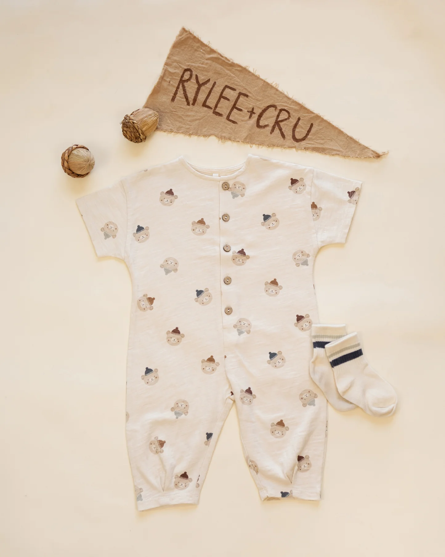 Rylee + Cru - Hayes Jumpsuit Winter Bears