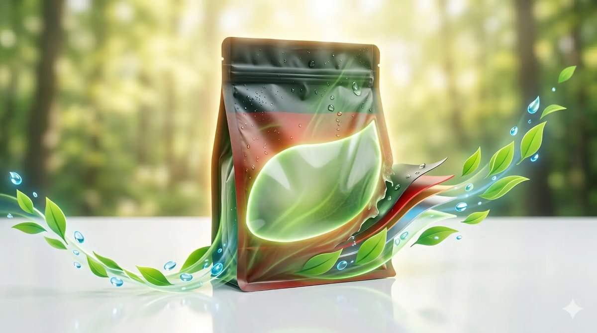 Frozen food pouch surviving an impact test