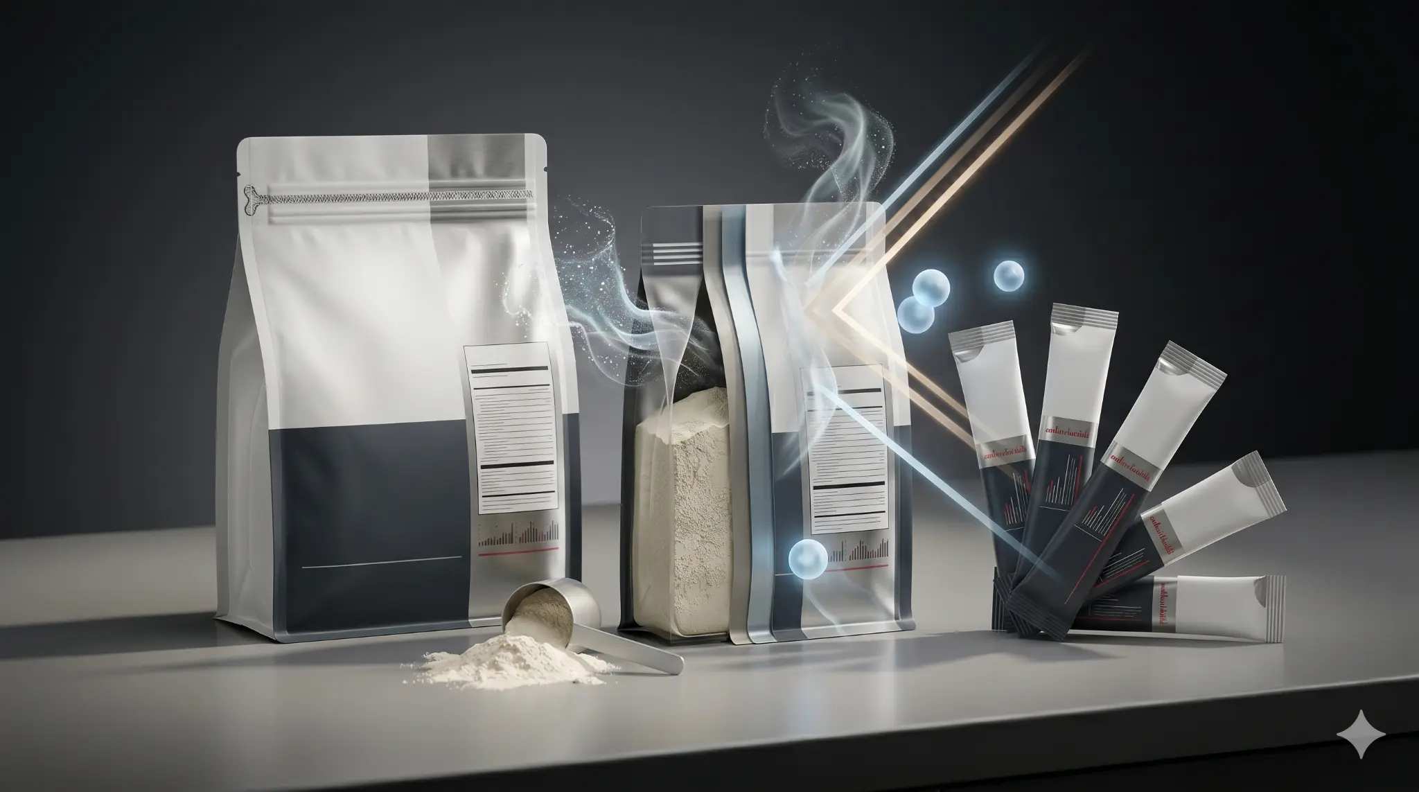protein powder packaging barrier film moisture oxygen protection