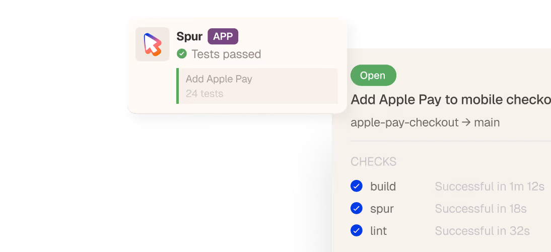 Display of passed automated QA tests