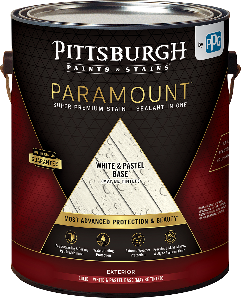PITTSBURGH PAINTS & STAINS® PARAMOUNT™ Exterior Solid Color Super Premium Stain & Sealant In One