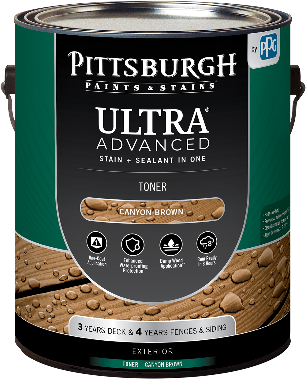 PITTSBURGH PAINTS & STAINS® ULTRA Advanced Stain & Sealant Toner - Acrylic Oil