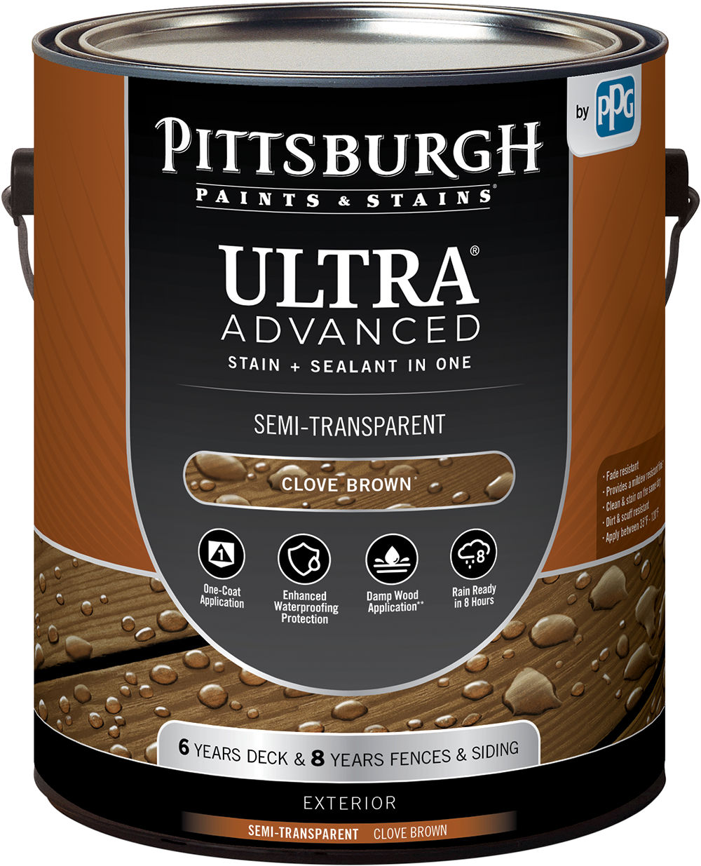 PITTSBURGH PAINTS & STAINS® ULTRA Advanced Exterior Semi-Transparent Stain & Sealant