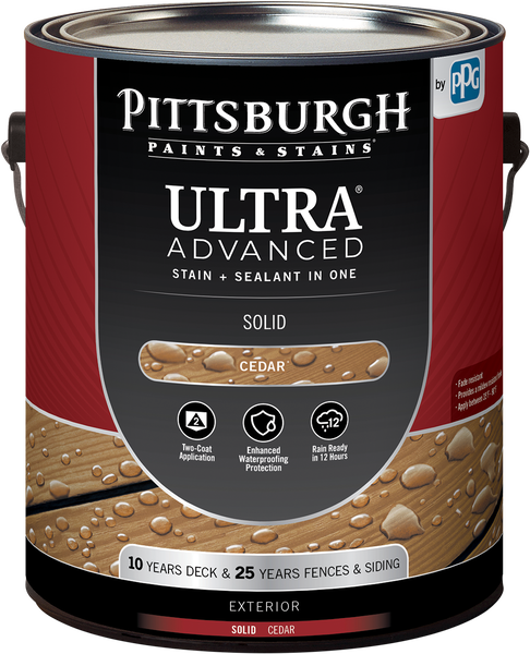 PITTSBURGH PAINTS & STAINS® ULTRA Advanced Exterior Solid Color Stain & Sealant