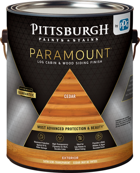 PITTSBURGH PAINTS & STAINS® PARAMOUNT™ Log Cabin & Wood Siding Finish