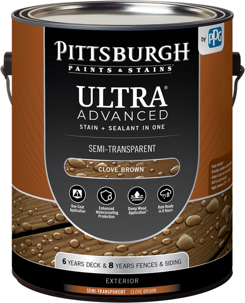 PITTSBURGH PAINTS & STAINS® ULTRA Advanced Exterior Semi-Transparent Stain & Sealant