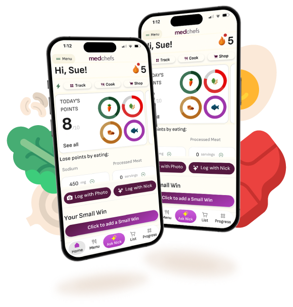 Illustration of MedChefs AI home screen 