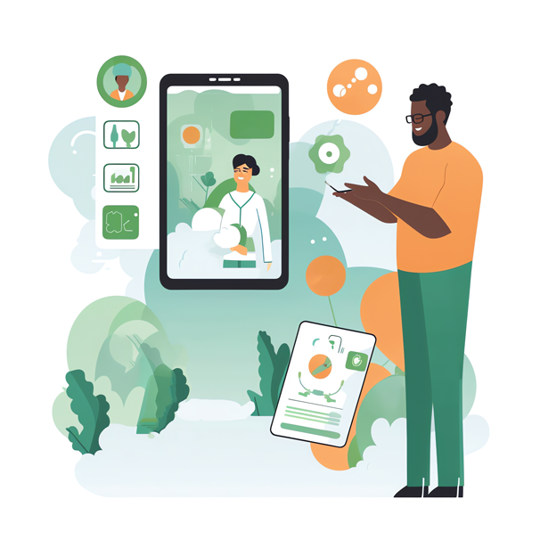 Illustration of MedChefs AI home screen 