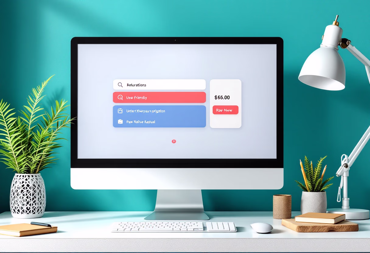 image of a computer showcasing educational software (for edtech)