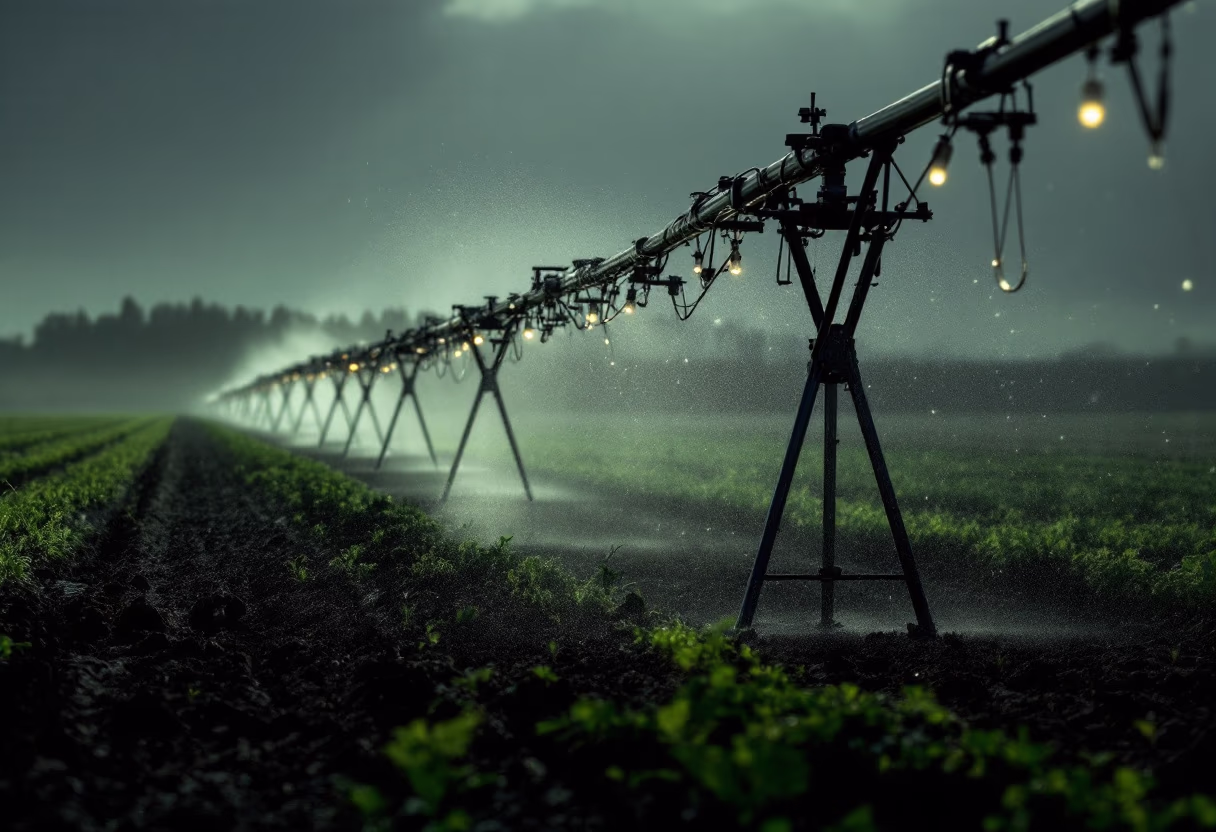 smart irrigation field view