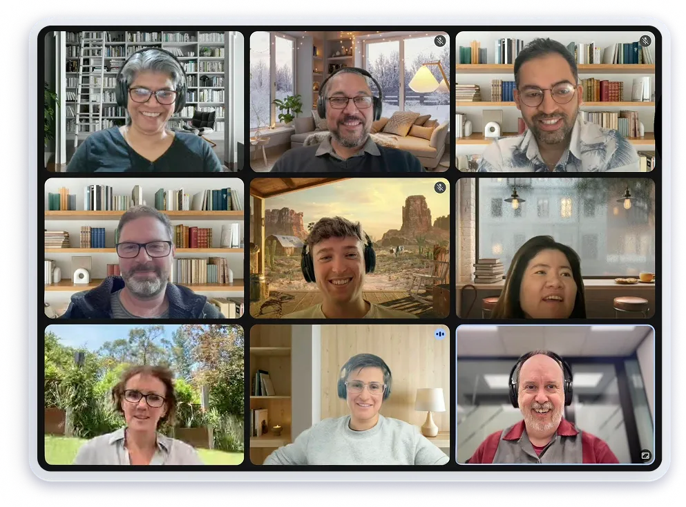 Stock Software Team on Zoom Video Meeting