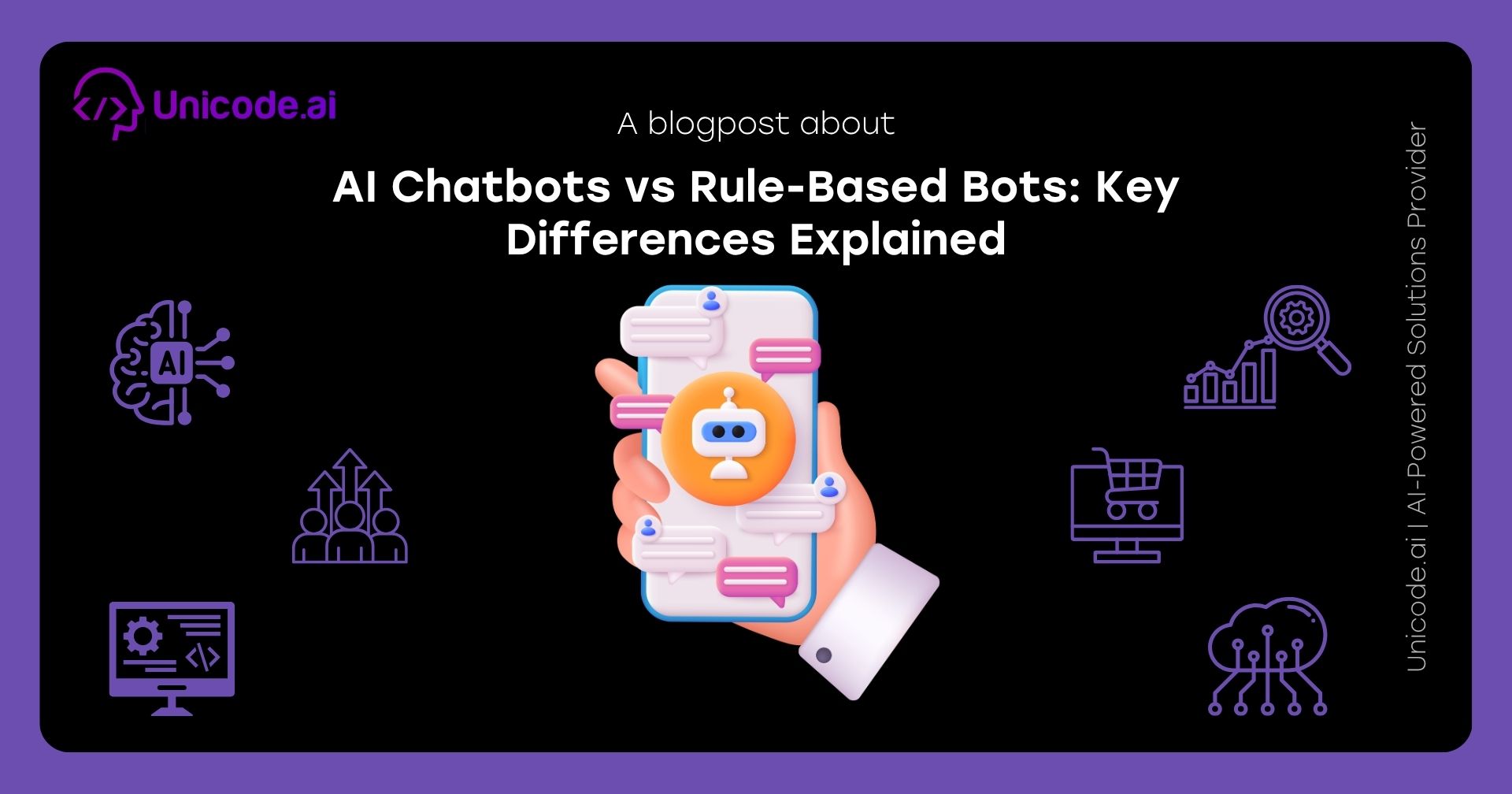 Illustration of a woman handing files and charts to a robot with icons representing AI and business analytics on a black background titled 'How Businesses Can Launch AI Features Faster Using AIaaS'.