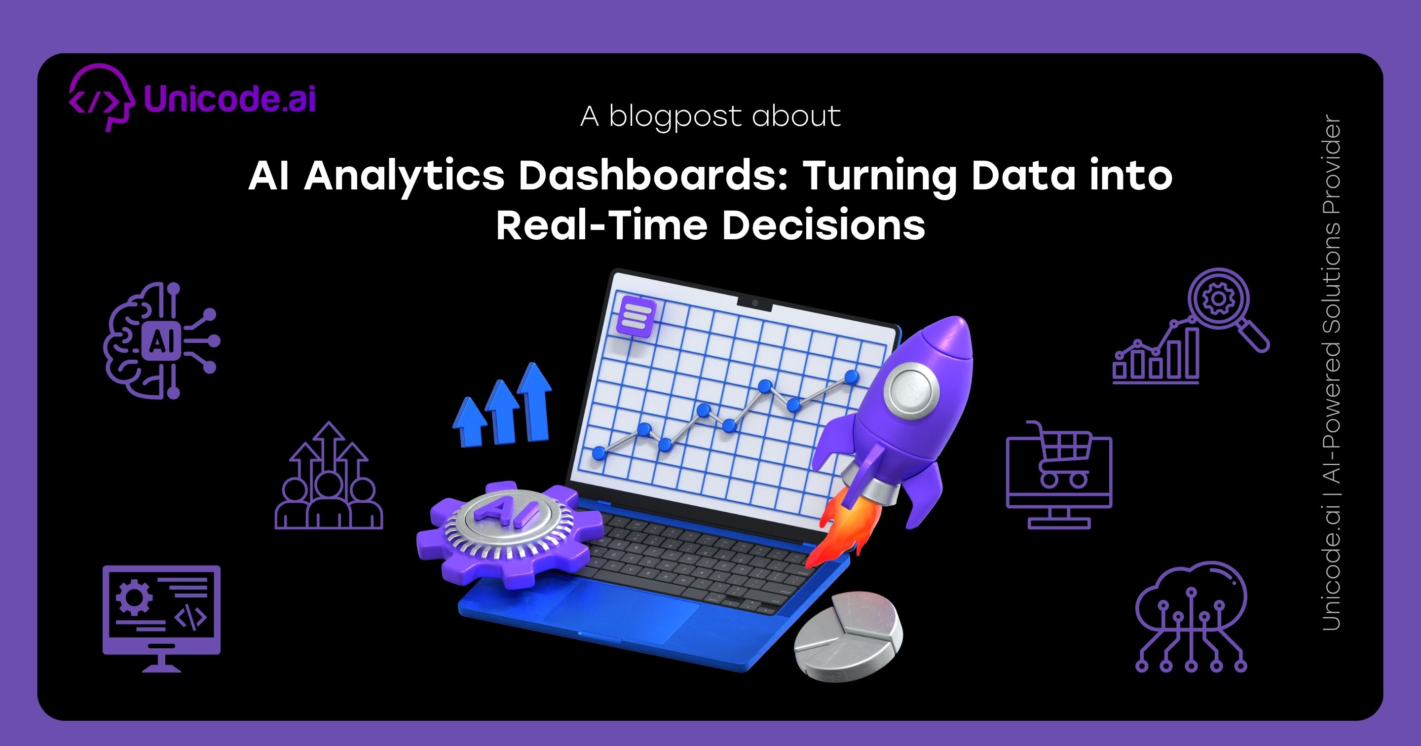 Illustration of a woman handing files and charts to a robot with icons representing AI and business analytics on a black background titled 'How Businesses Can Launch AI Features Faster Using AIaaS'.