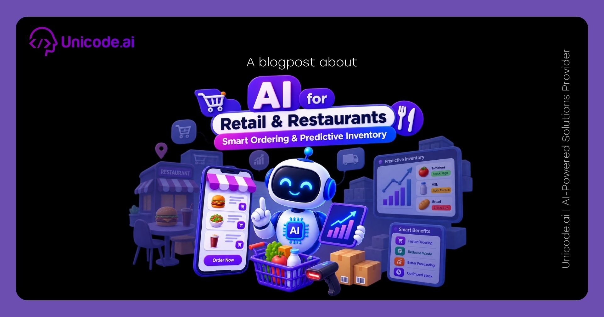 Unicode.ai blog banner with the title "AI Analytics vs Traditional BI Tools: A Practical Comparison" over a dark illustrated background.