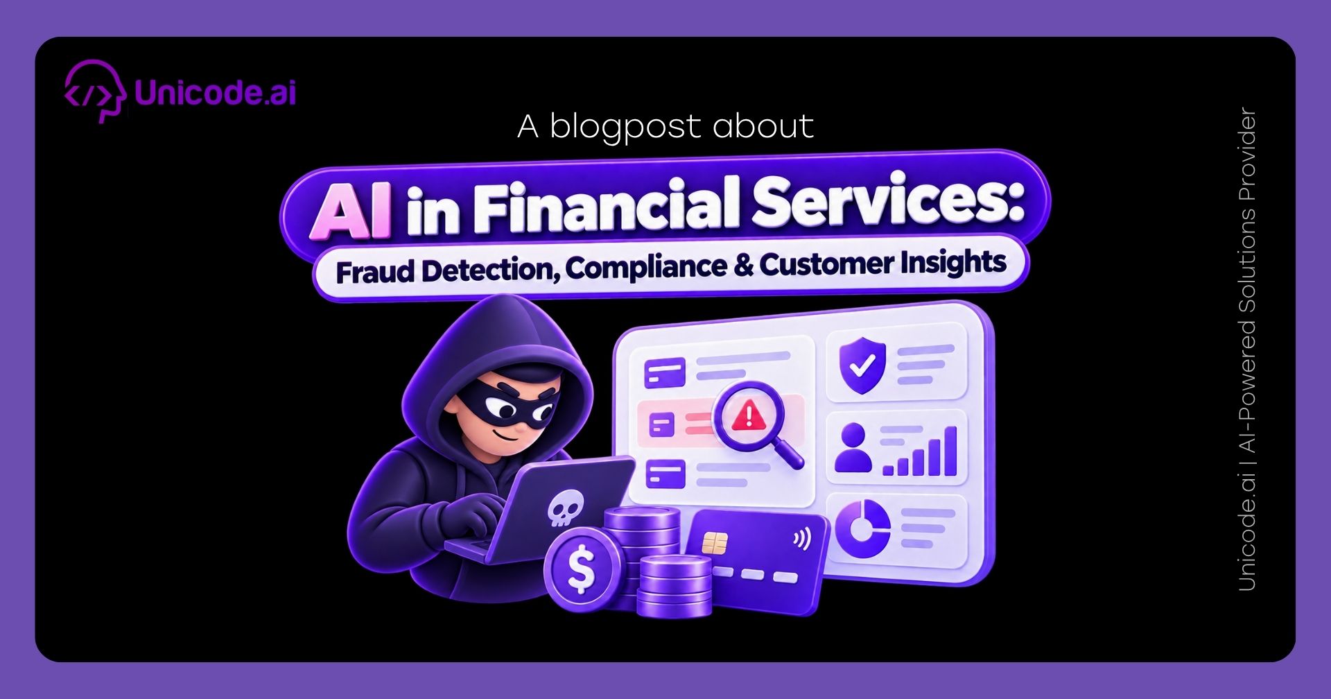 Unicode.ai blog banner with the title "AI Analytics vs Traditional BI Tools: A Practical Comparison" over a dark illustrated background.