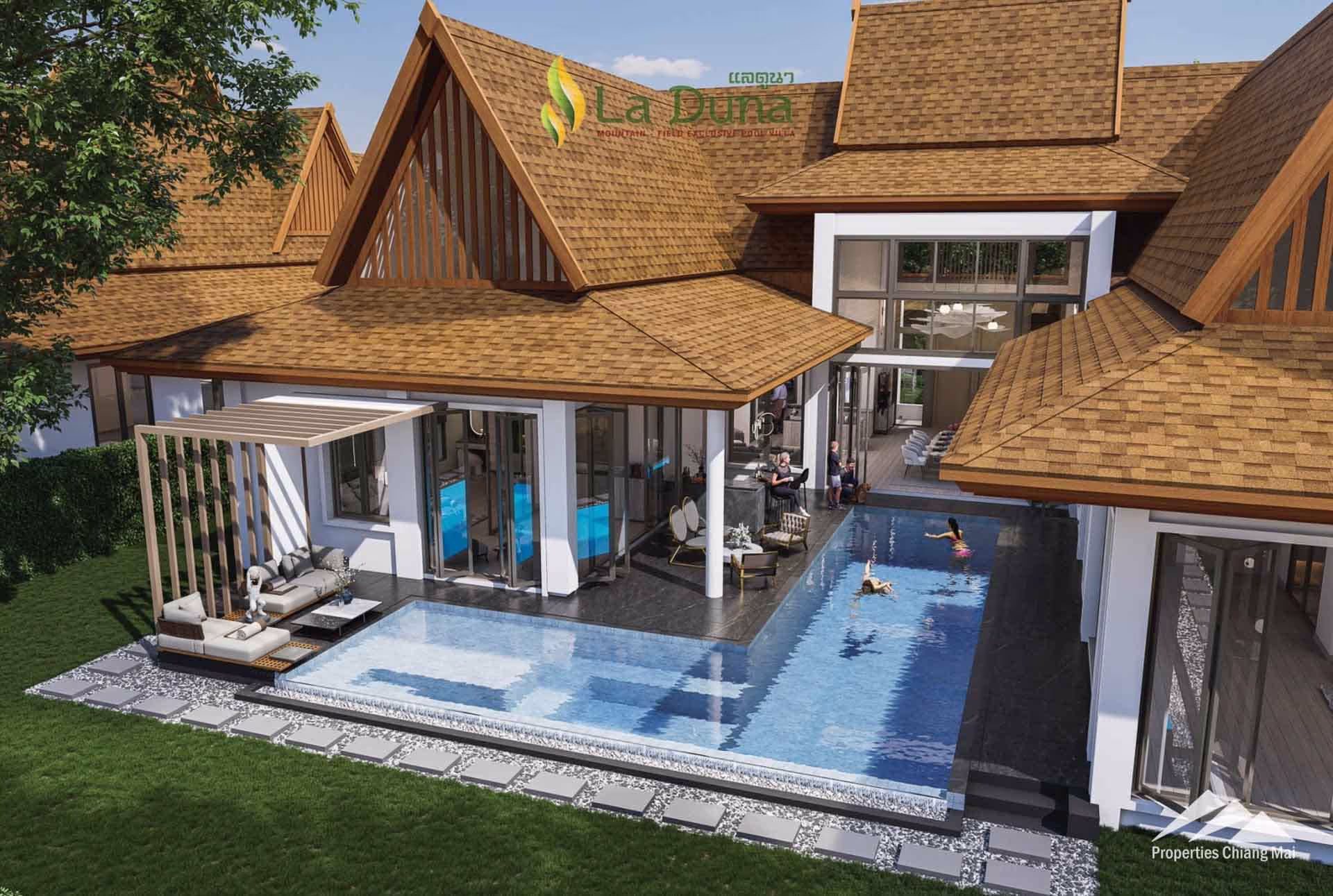 Euro Lanna Style Exclusive Pool Villa for sale chiang mai