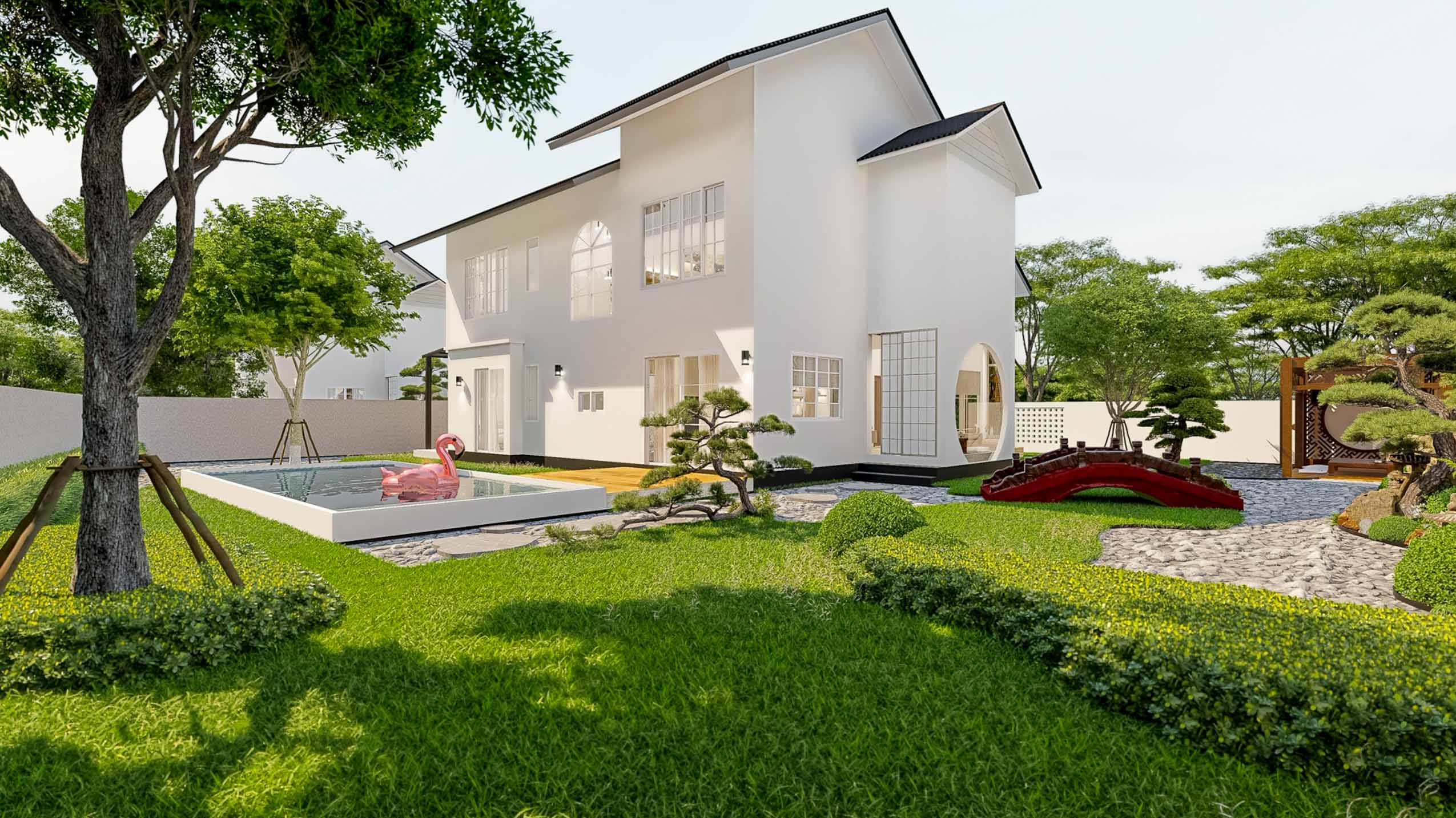 Modern Japanese-Inspired 4-Bedroom Smart Pool Villa with Mountain Views in Chiang Mai