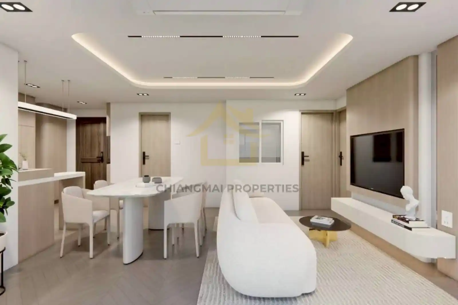 2 Bed  1 Bath  Fully Furnished (Modern Luxury Style)