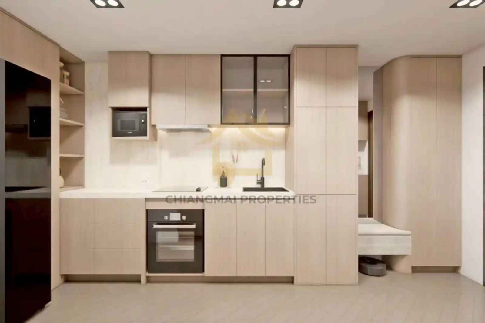2 Bed  1 Bath  Fully Furnished (Modern Luxury Style)
