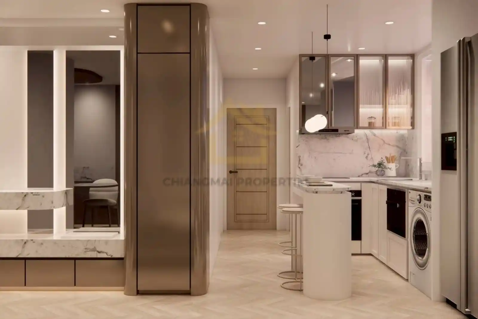 A 2 bd renovated turnkey residential masterpiece in the heart of Soi Sukkasem.