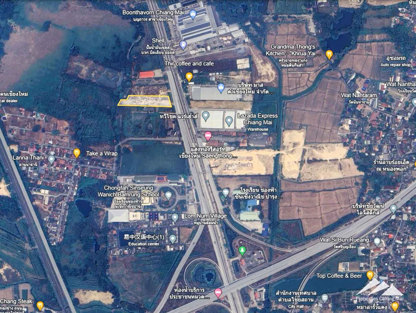 Land For Sale on Super Hwy 11 In Saraphi, Chiang Mai — photo 7 of 8