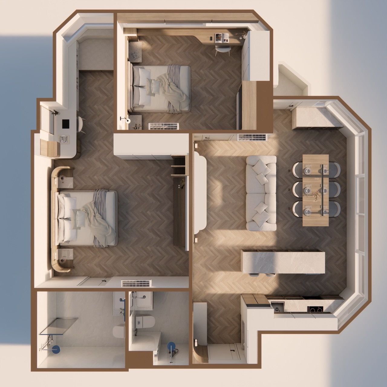 Hillside 3 8th Floor Condo With Doi Suthep Views Layout