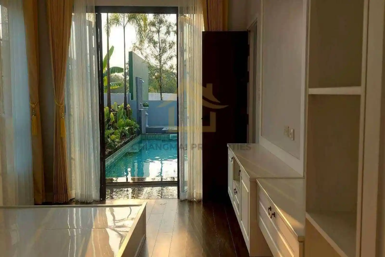 New 3-bed European pool villa in Saraphi