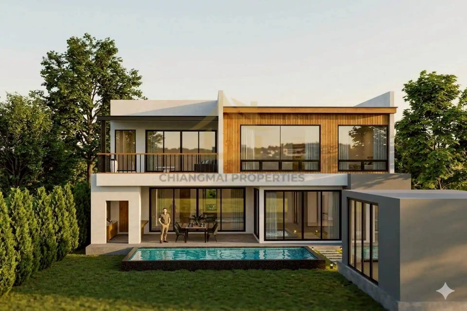 Modern 4-Bed Pool Villa Mueang Chiang Mai