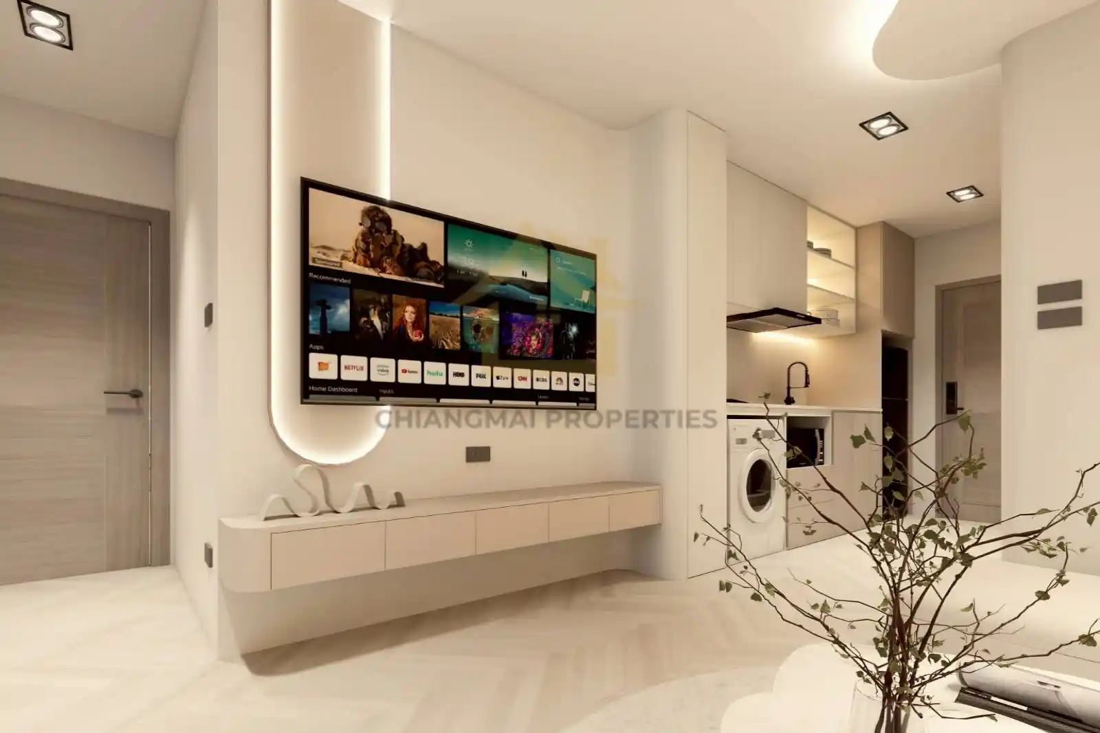 Renovated 2 bed/2 bath condo near Chiang Mai University
