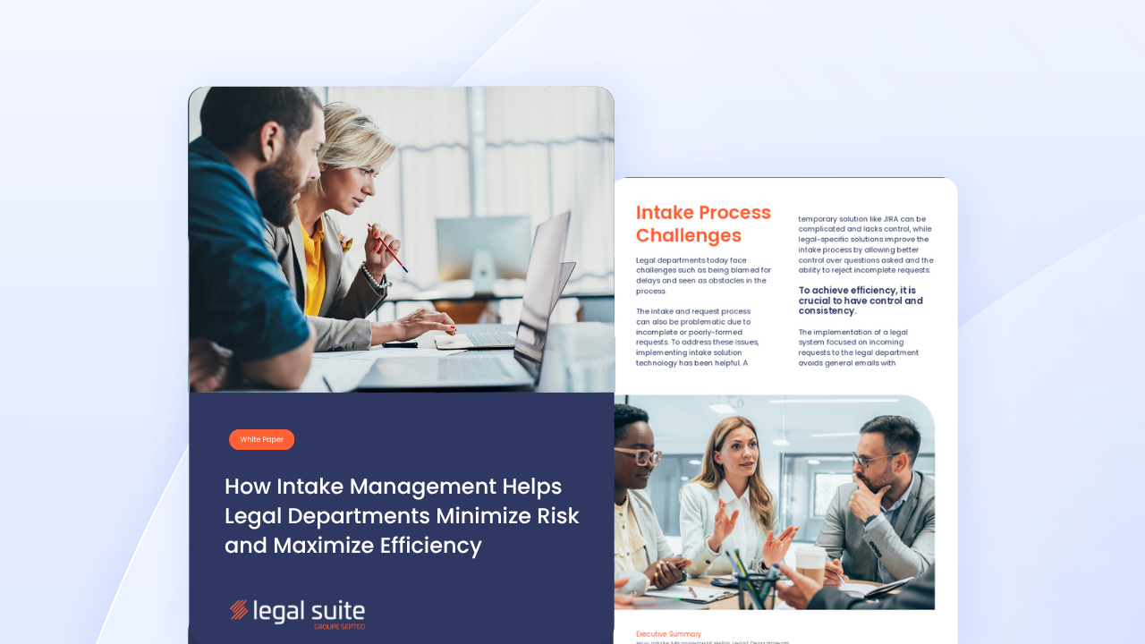 Read the white paper and discover Legal Operations with Purpose-Built Intake Technology 