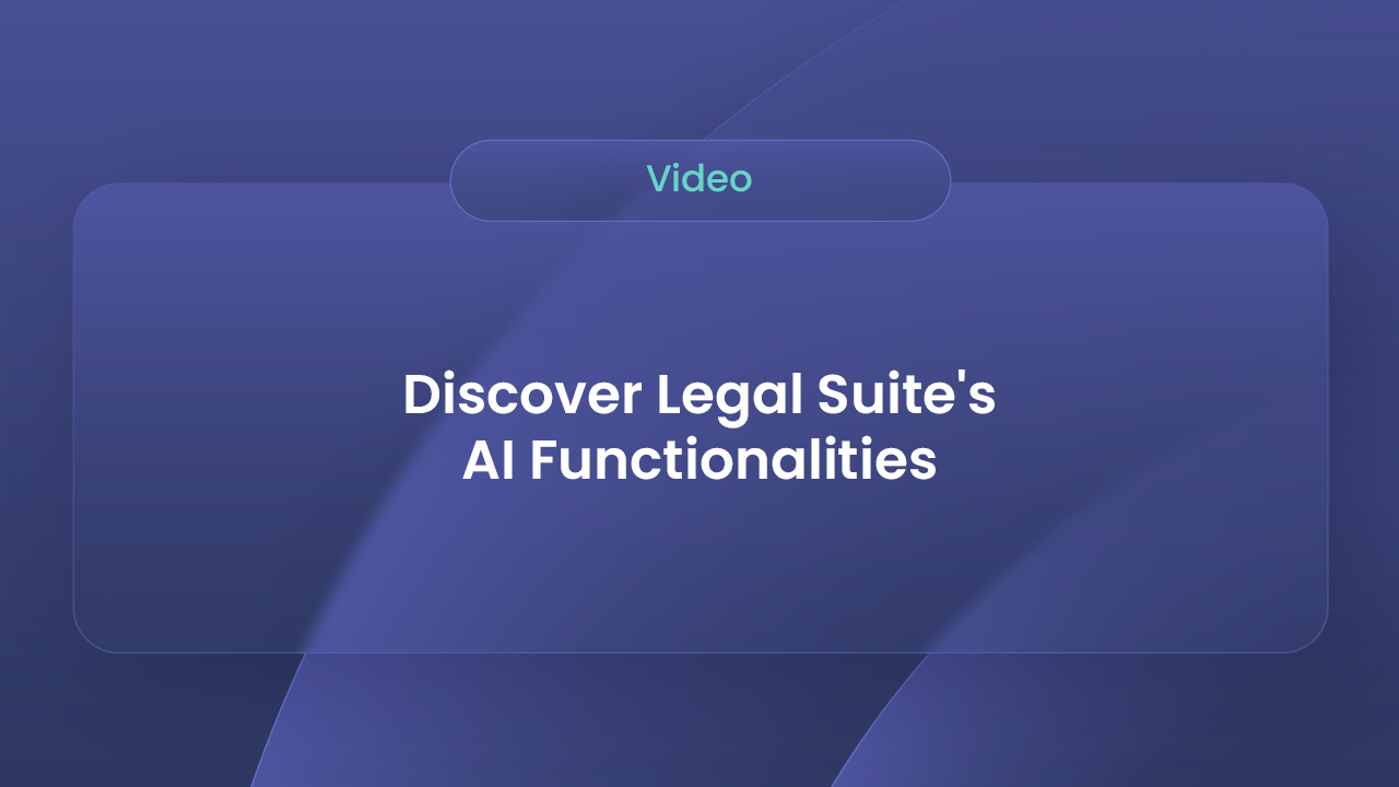 Discover Legal Suite's AI Functionalities