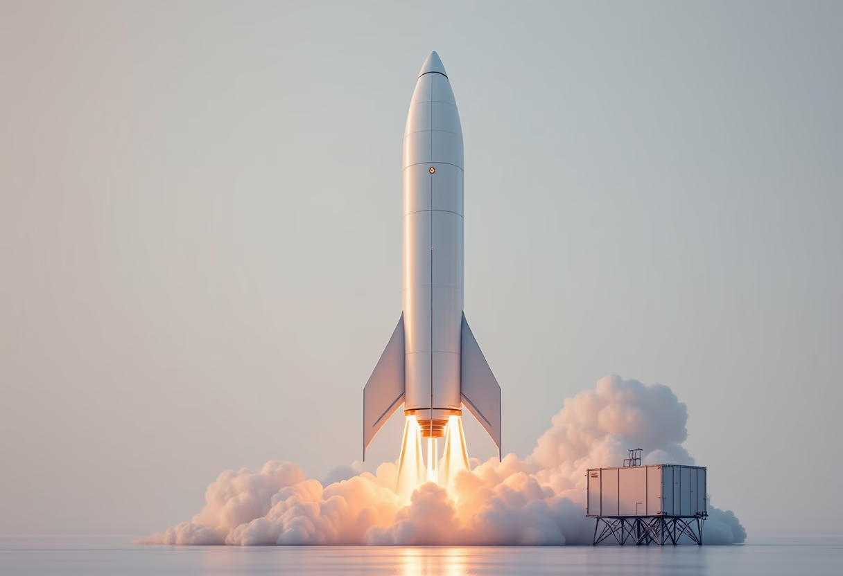 image of a rocket launch