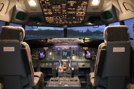 Simulateur de vol Flight Experience utilisé dans les stages contre la peur en avion