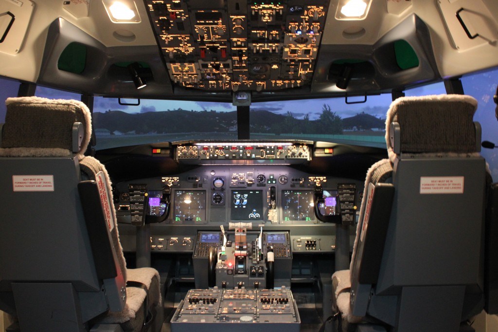 Simulateur de vol Flight Experience utilisé dans les stages contre la peur en avion