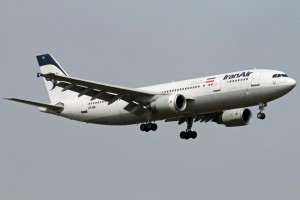 Airbus A300-605R IranAir, un des rares avions de la compagnie autorisé à se poser en Europe