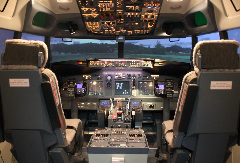 Ce simulateur de vol est utilisé dans le cadre des stages contre la peur de l'avion