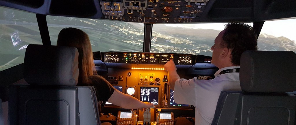 Simulateur de vol utilisé dans le cadre du stage