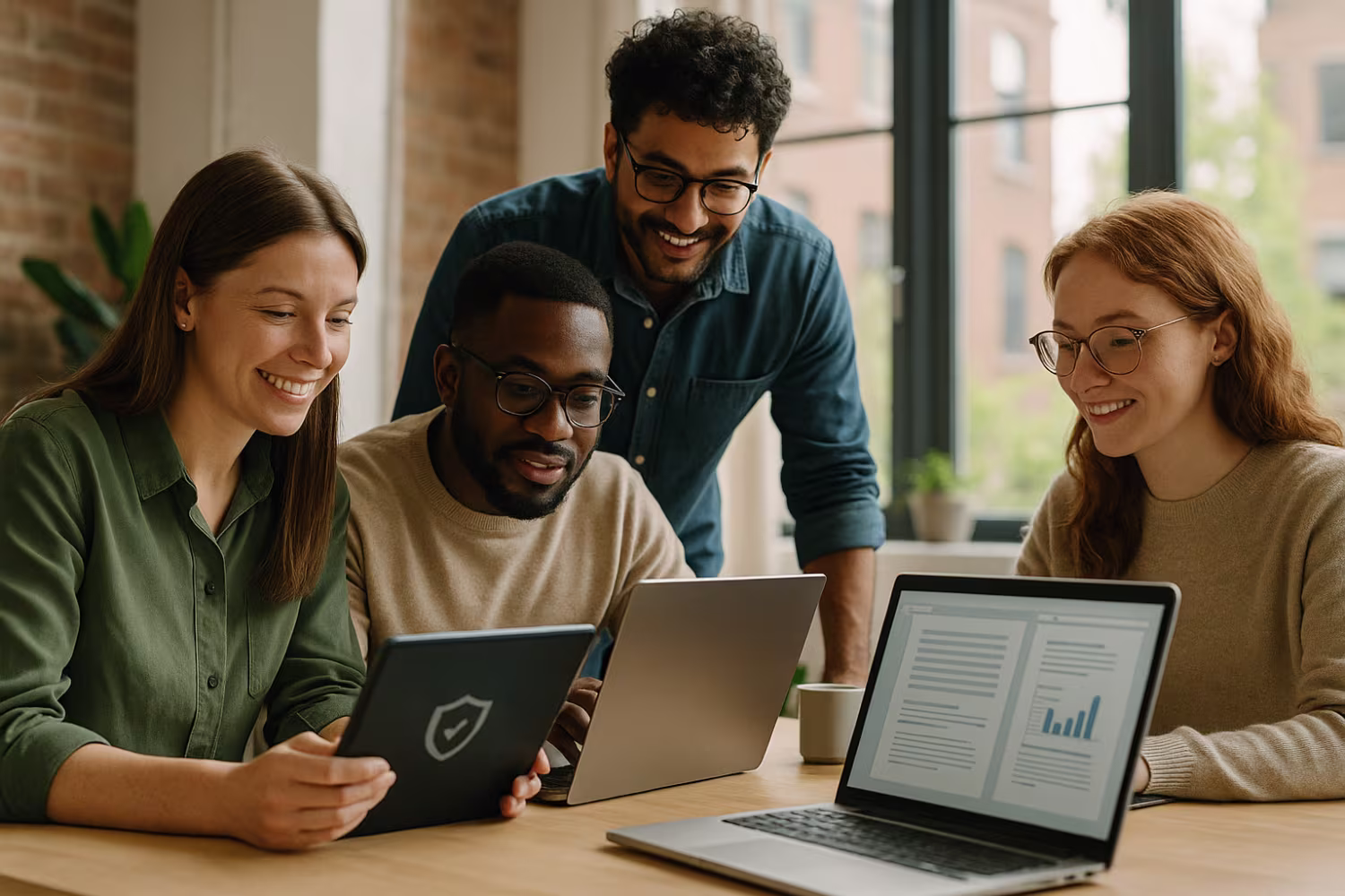 UK team discussing data privacy