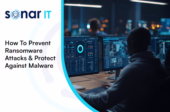 IT security agent working on his powerhouse software.