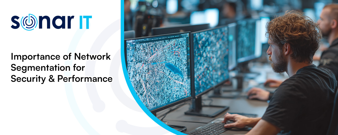 IT security agent working on his powerhouse software. 