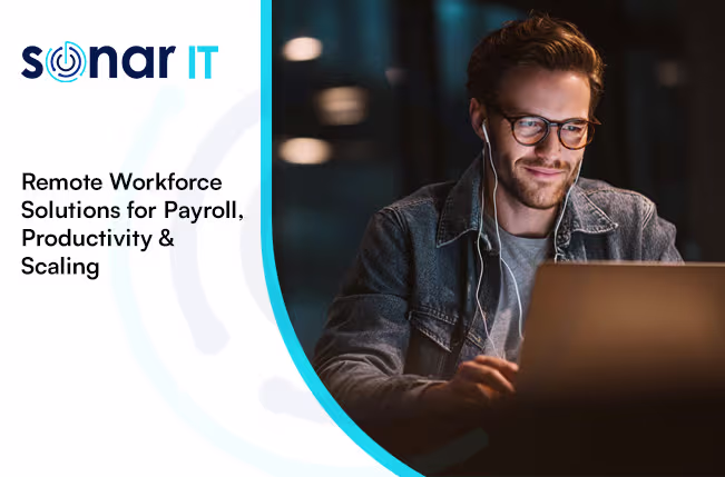 IT security agent working on his powerhouse software.