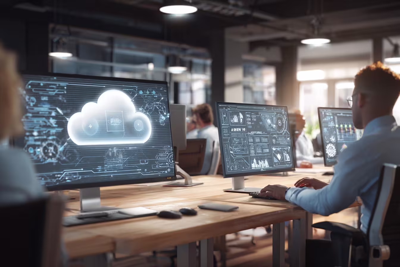 Managed IT services in modern office