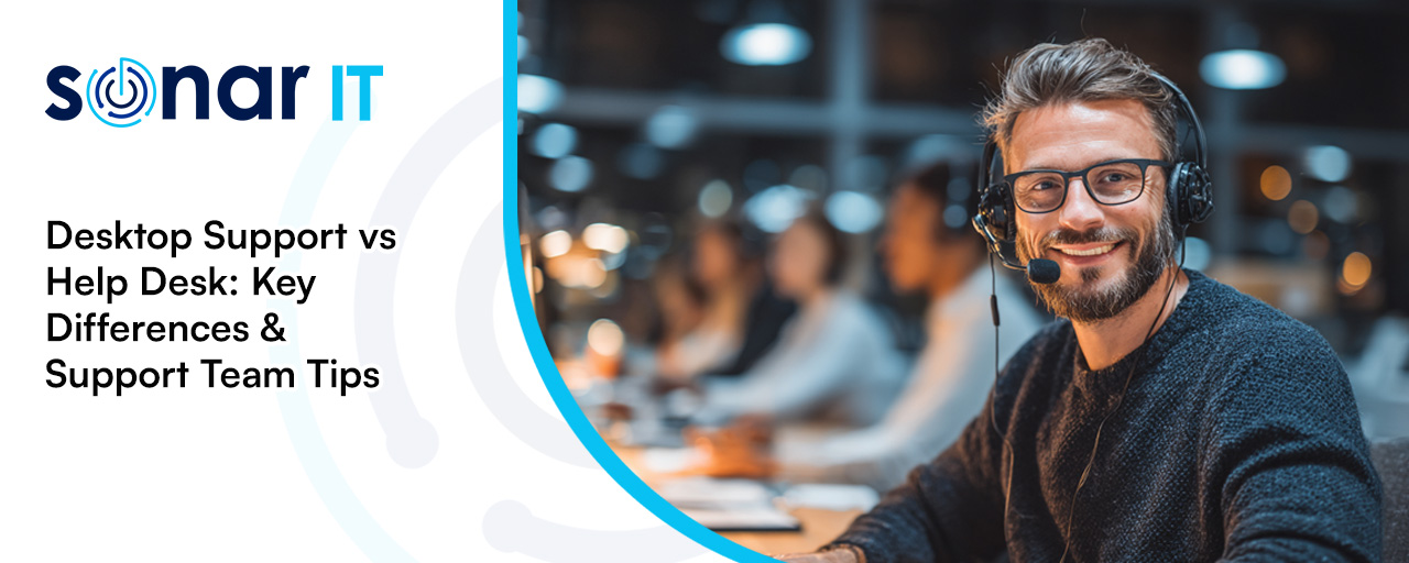 IT security agent working on his powerhouse software.